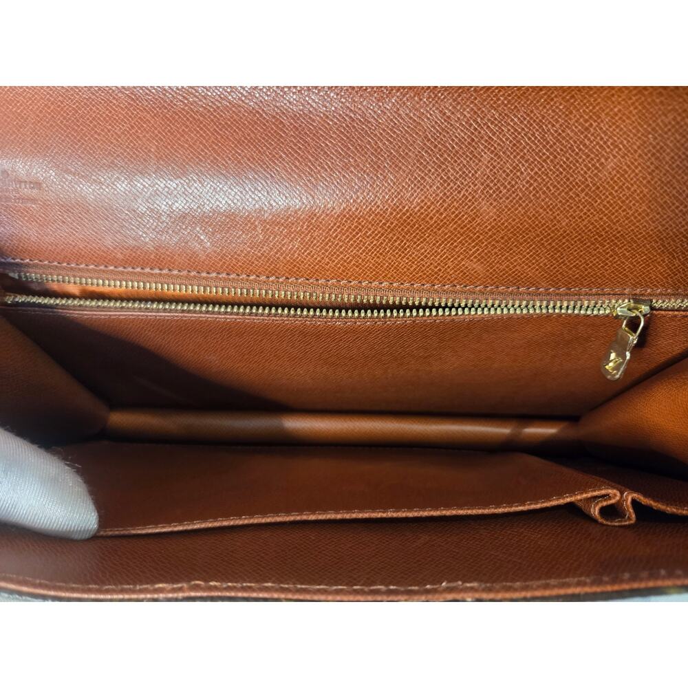 Louis Vuitton Dame GM Pochette Monogram Canvas Clutch Bag Vintage Made in France - Picture 9 of 13